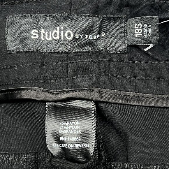 torrid Jetsetter Straight Leg Studio Standard Millennium Stretch Dress Pants 18S - Picture 4 of 7